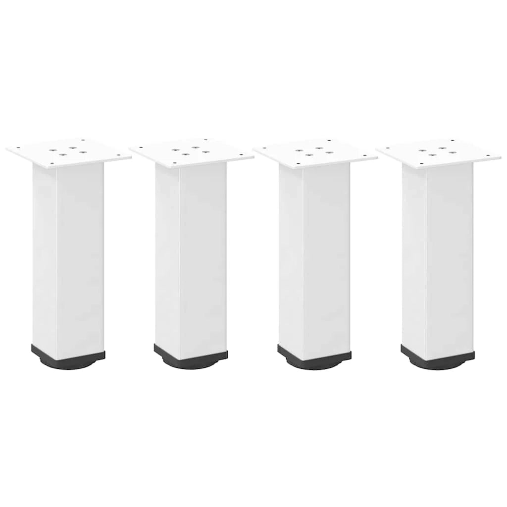 Set di 4 gambe regolabili per tavolino da caffè 30-32 cm design moderno aspetto contemporaneo acciaio bianco 02_0056758