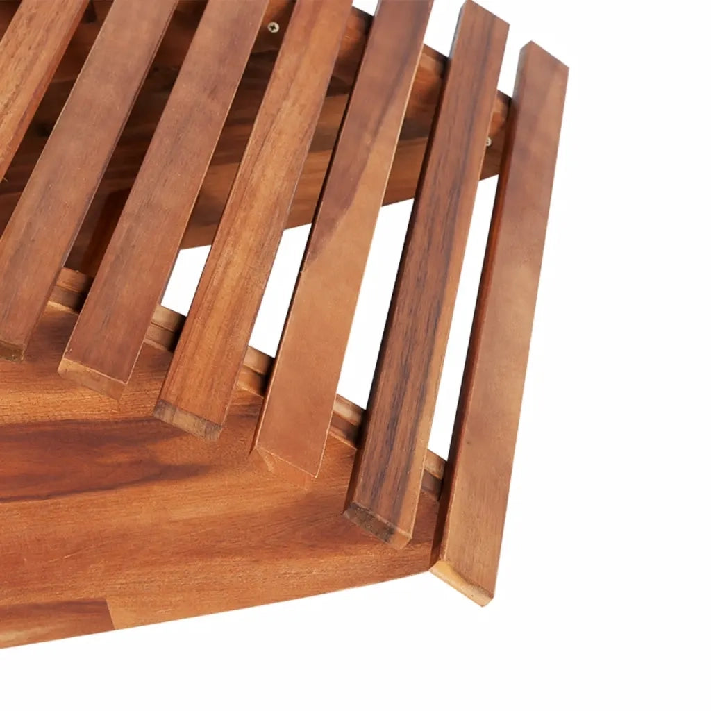 Sedia a Sdraio a Dondolo 2 pz in Legno di Acacia cod mxl 47219