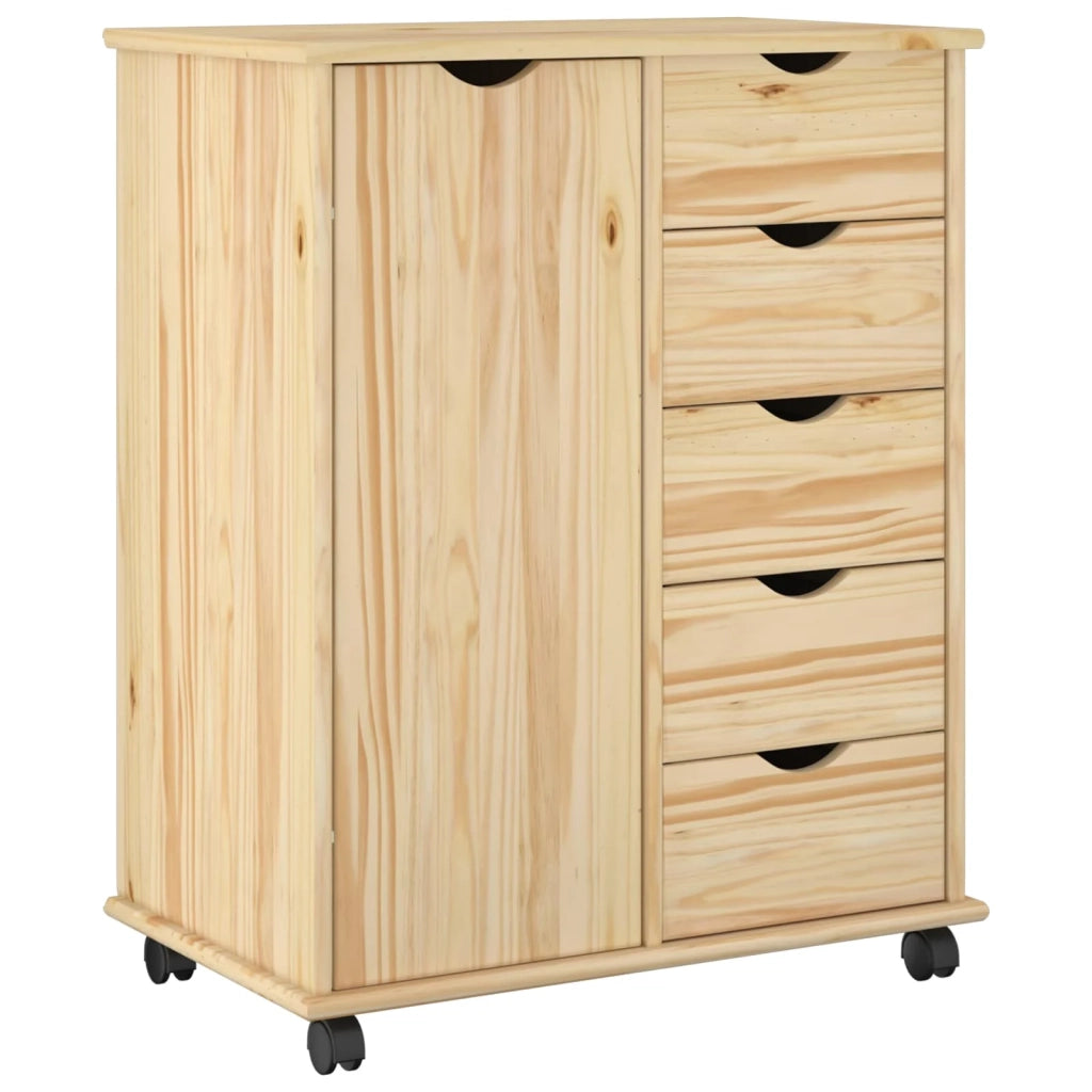 Mobile con Ruote con ruota Marrone 63,5 x 39 x 79 cm 42032393
