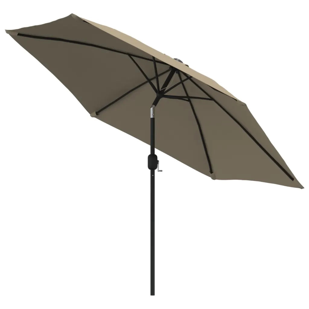 Ombrellone da Esterni con Palo in Metallo 300 cm Grigio Talpa 44500