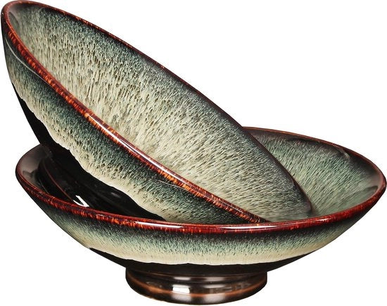 Due set di pastakom per ramen in ceramica – perfetti per ramen, udon, zuppe e piatti asiatici, pastakom per udon, grande pastakom per ramen cinese