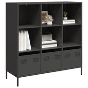 vidaXL Credenza Nera 101,5x39x103,5 cm in Acciaio
