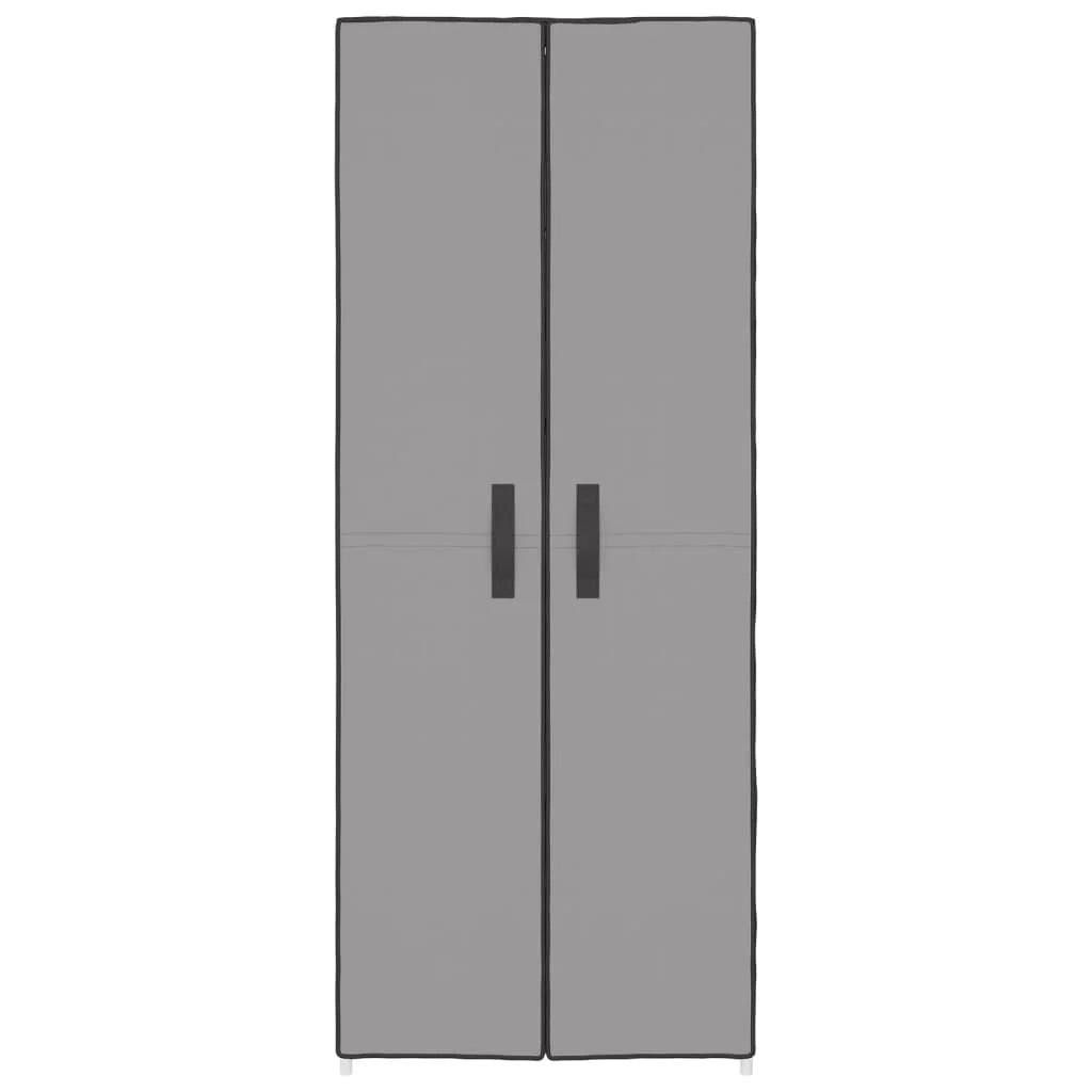 Scarpiera mobile contenitore per scarpe mobile ingresso/corridoio/soggiorno 60 x 30 x 166 cm tessuto grigio 02_0021776