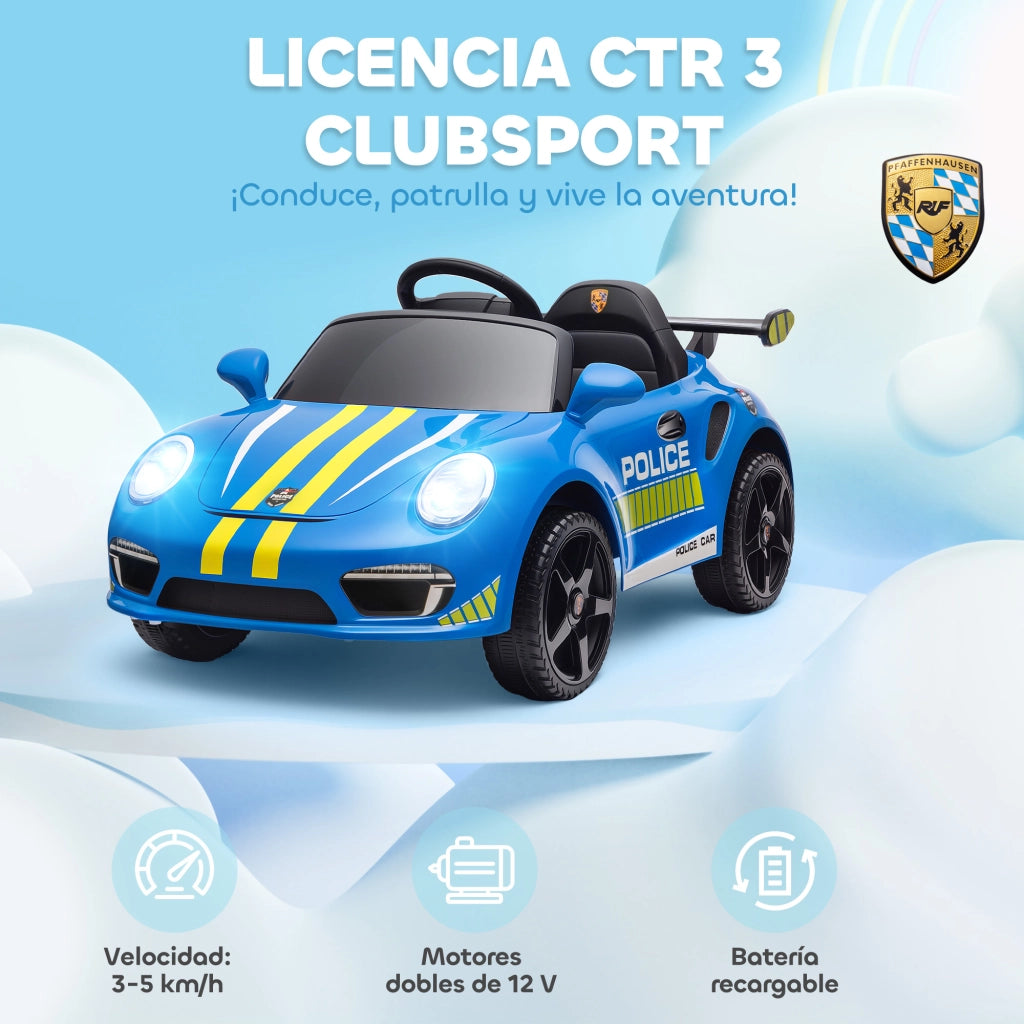Auto Elettrica per Bambini RUF CTR 3 Clubsport ¨C Xylo ¨C Blu con Telecomando