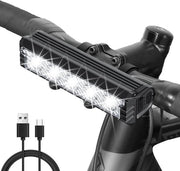 Faro e-bike da 2800 Lumen - 5 LED - 5 modalità - 6400mAh - IPX5 impermeabile
