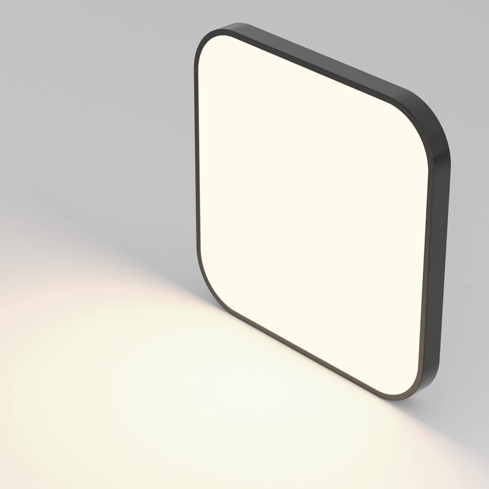 ZMH Lampada da soffitto plafoniera LED quadrata piatta 27cm 19W per camera letto corridoio