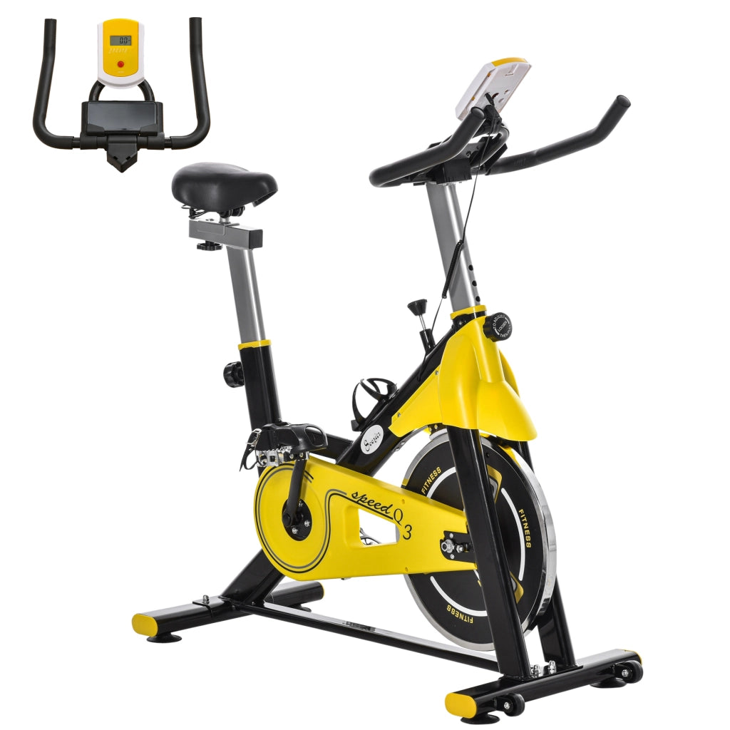 Ciclismo Trainer Bicicletta da Interno ¨C zephmum ¨C Giallo Nero Grigio 45.5x100x101-113 cm