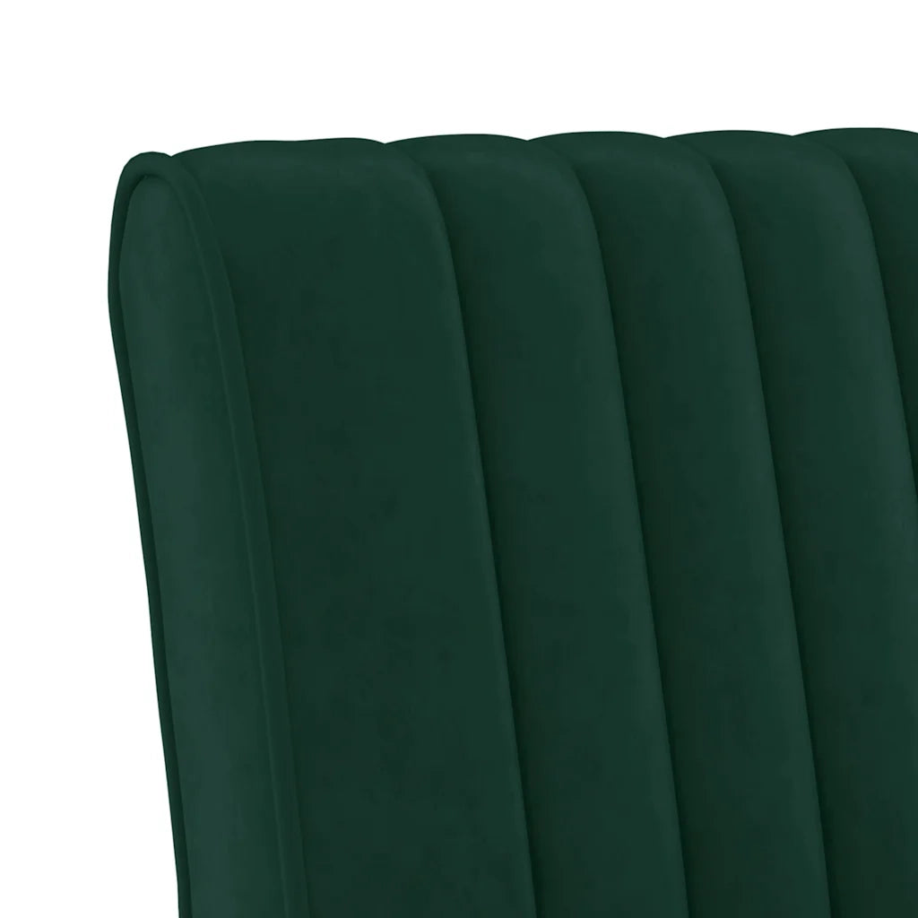 Sedia Pantofola Verde Scuro in Velluto 352453