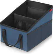 Organizzatore Auto per Bambini - Blu, con 4 Contenitori e Spazi per la Custodia del Seggiolino Auto