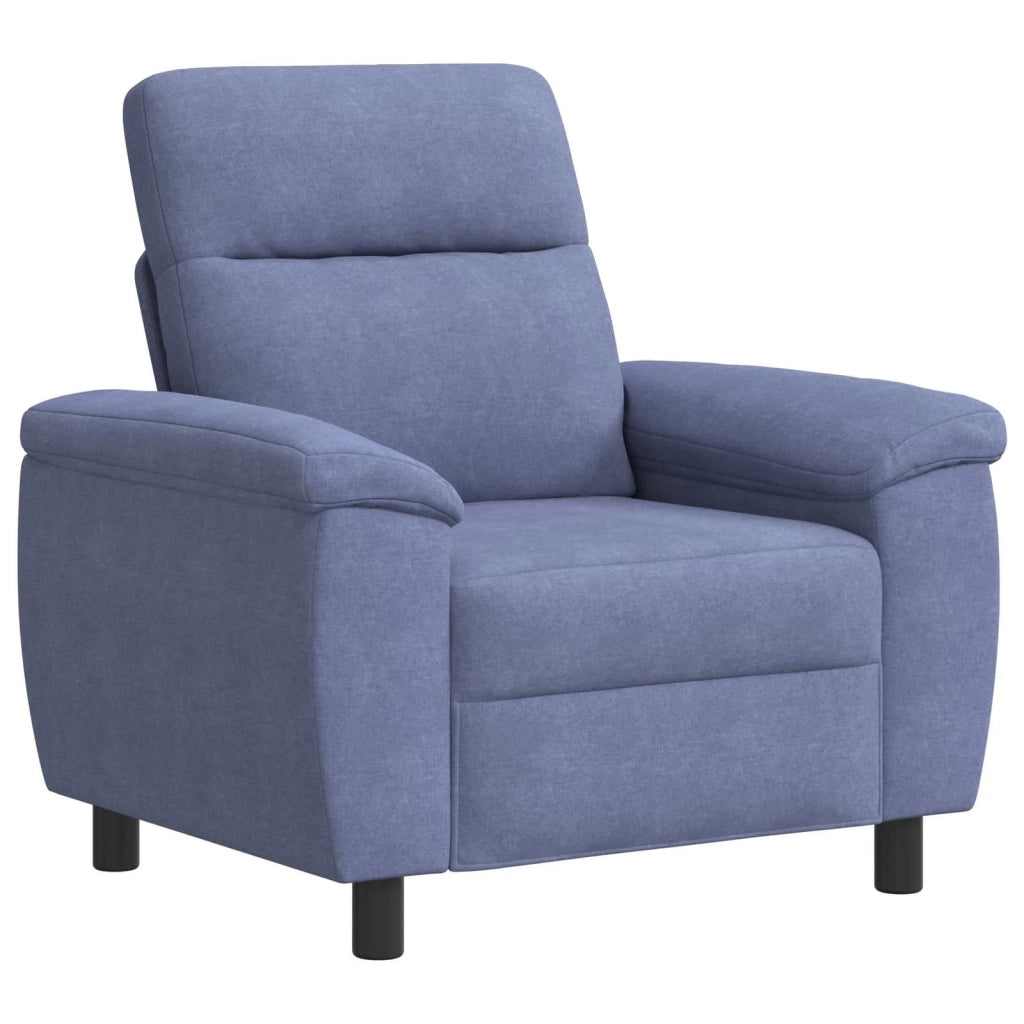 Set di divani 2 pcs Blu jeans Tessuto 3430610