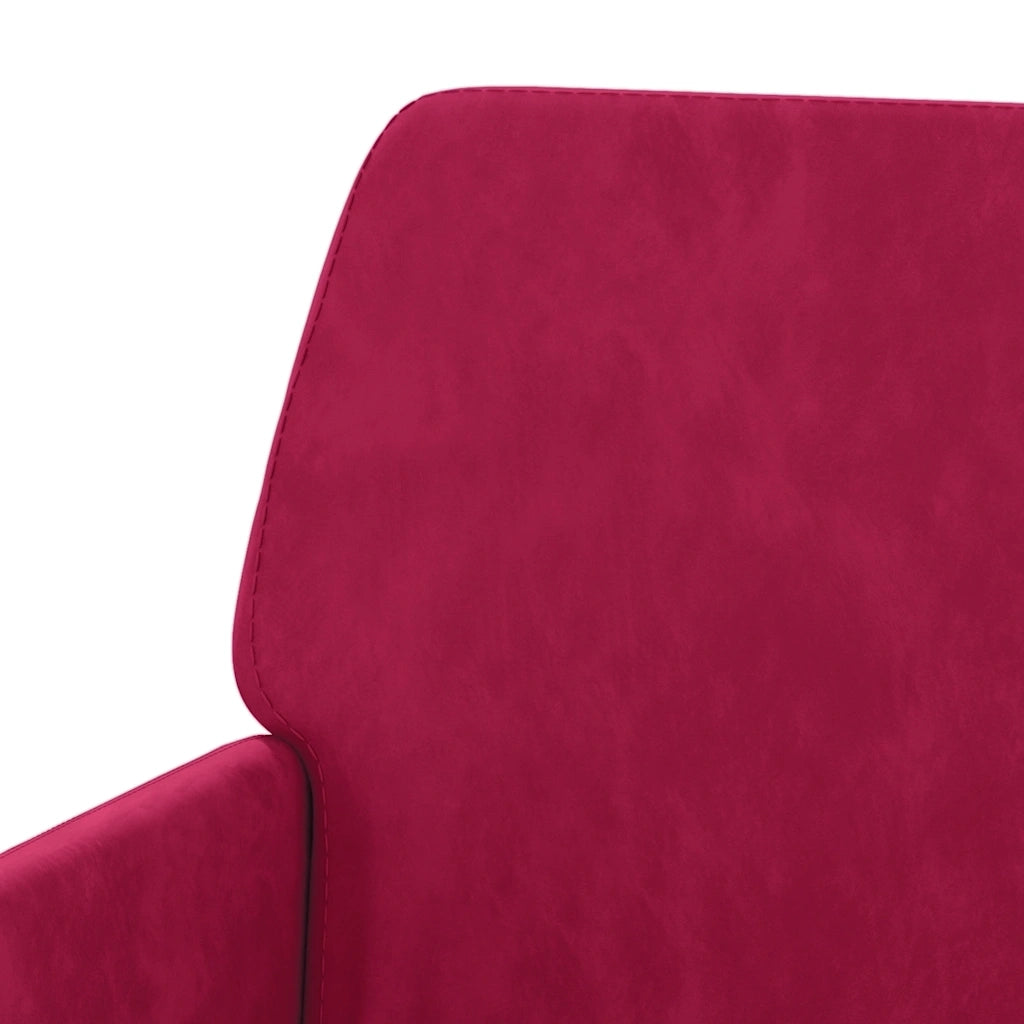 Panca Rosso Vino 108x79x79 cm in Velluto CFW9655814