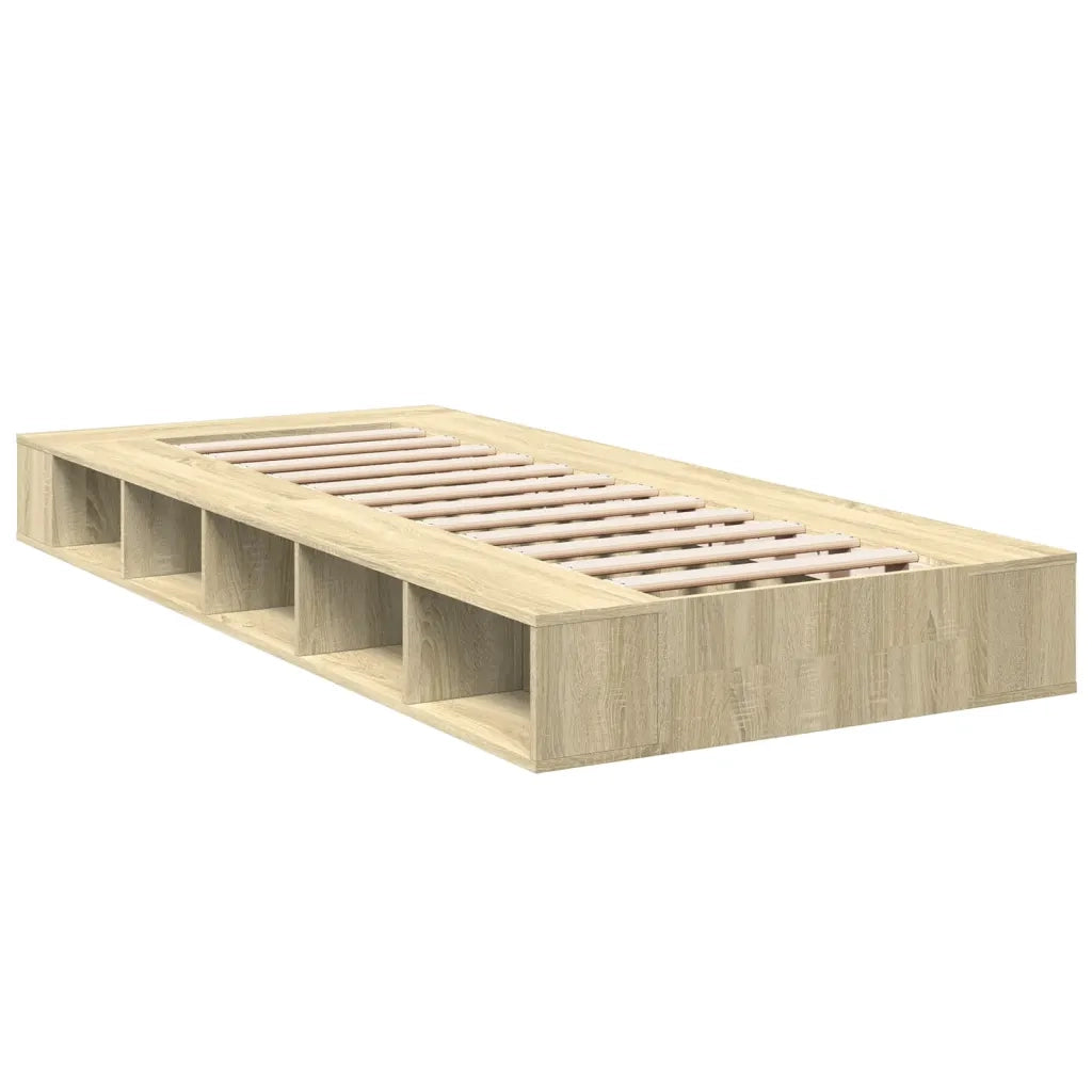 Giroletto-Struttura Letto Rovere Sonoma 75x190 cm in Legno Multistrato 536320