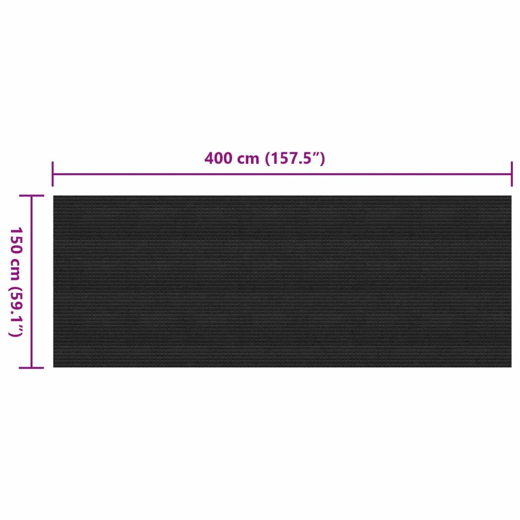 Tappeto per pavimento Nero 1,5 x 4 m Gomma 42046733