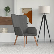 Poltrona Relax Grigio Scuro in Velluto 327656