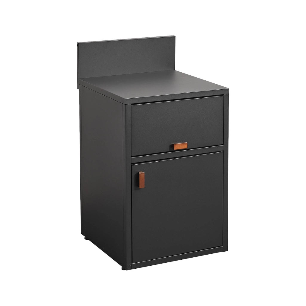 Cucina esterna in acciaio 2 porte, 60cm, nero