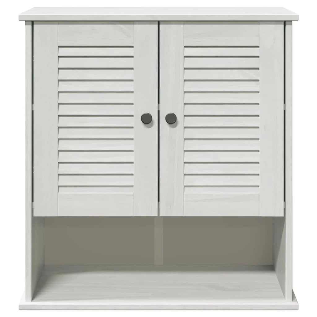 Mobiletto da bagno moderno da parete con pratico spazio di archiviazione 67,5 x 34 x 71,5 cm pino bianco massiccio 02_0057918