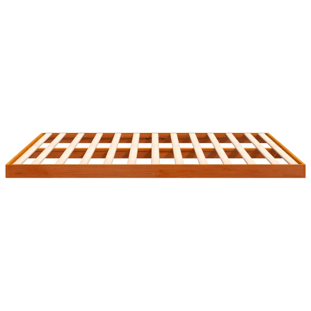 Giroletto Marrone Cera 200x200 cm in Legno Massello di Pino 847146