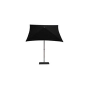 Ombrellone a palo centrale Trend Wood Q200x200 cm Made in Italy - Nero