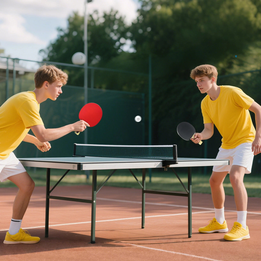 Set 4 Racchette da Ping Pong con Palline e Borsa ¨C zephmum ¨C per Principianti ed Esperti