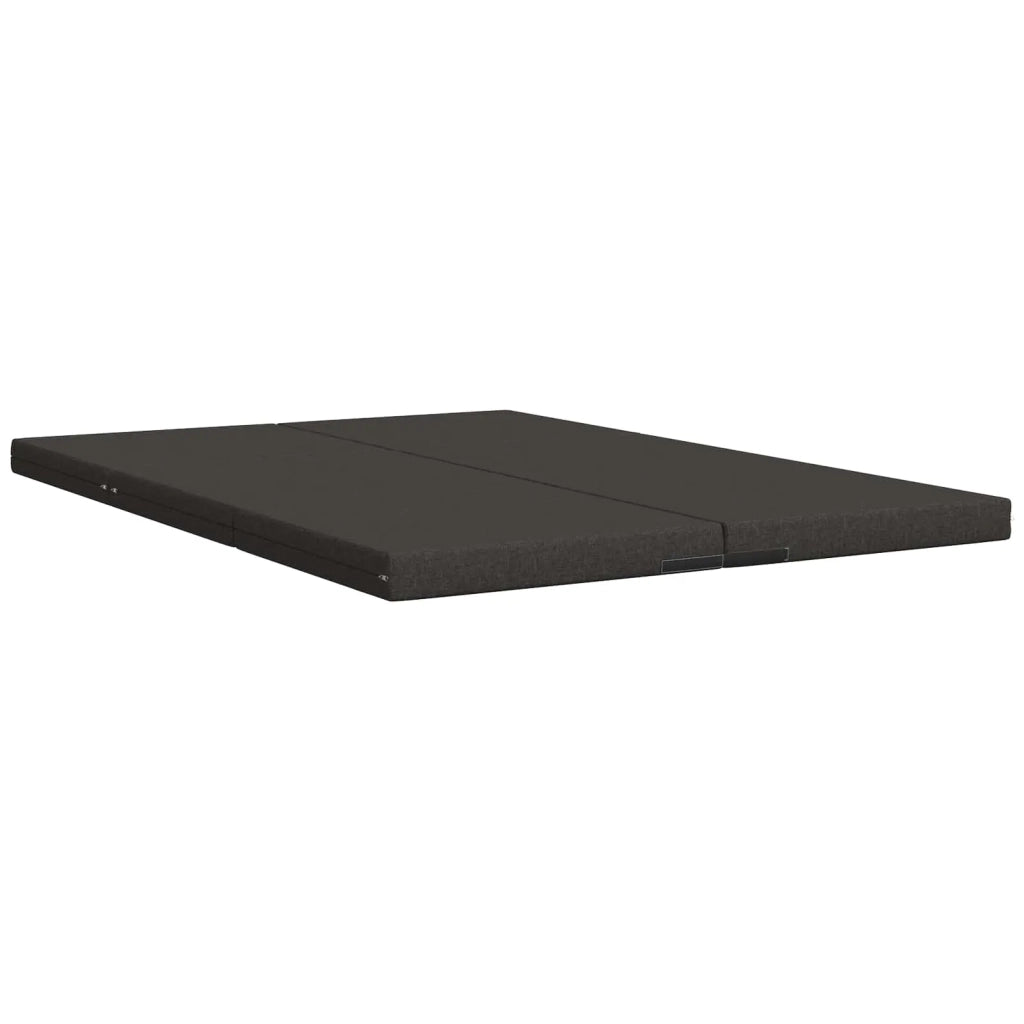 Divano Letto Pieghevole 140 x 67 x 45 cm Grigio Scuro
