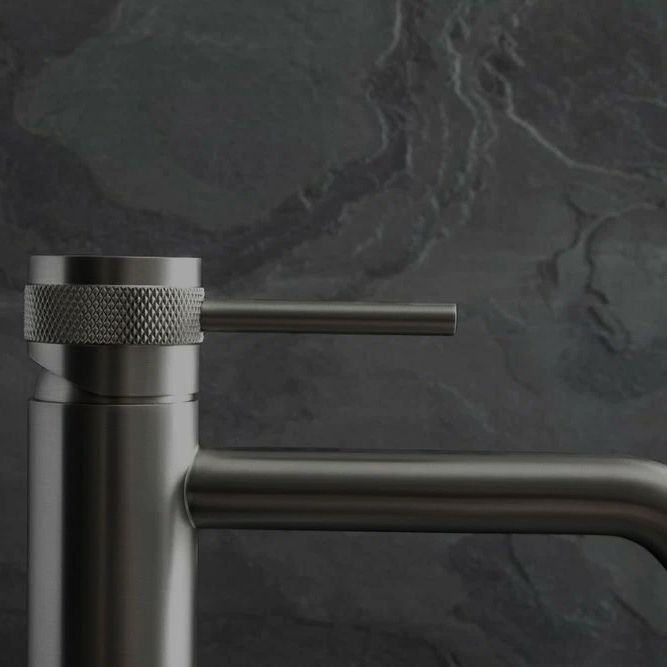 Rubinetto Da Lavabo Rea Lungo Grip Gun Grey Low