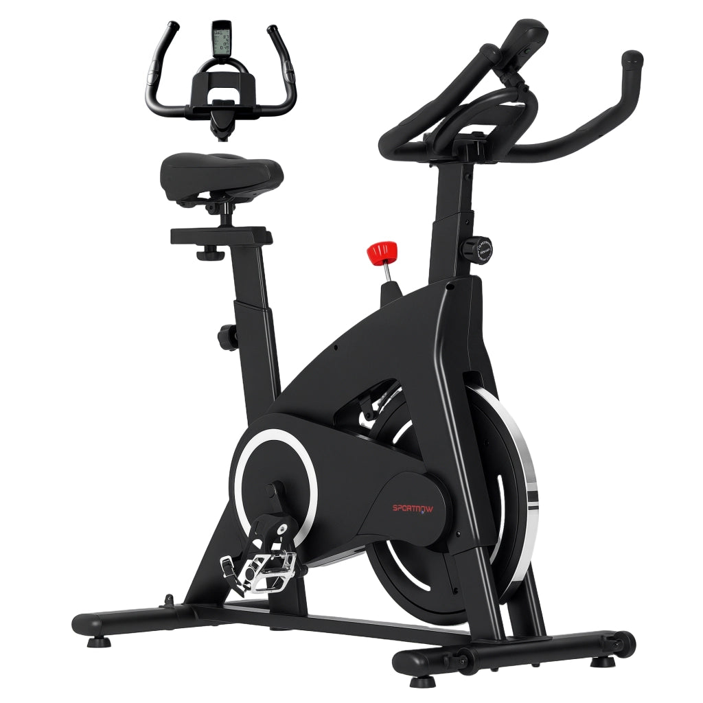 Bicicletta da Camera Fitness Silenziosa ¨C zephmum ¨C Nero, Regolabile, LCD