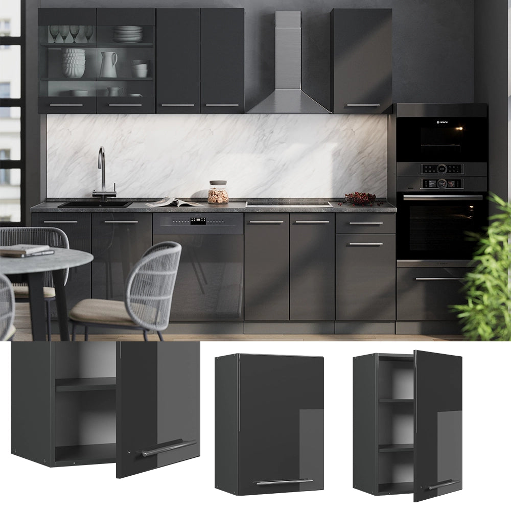 Vicco Pensile da cucina Antracite lucido 50 cm
