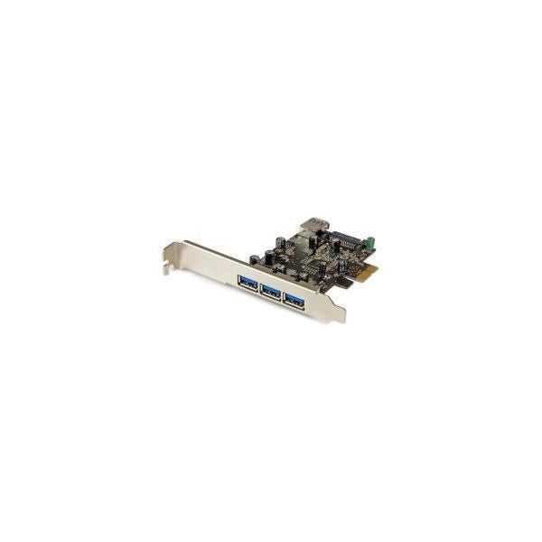 Startech.com scheda espansione pci express usb 3.0 superspeed a 4 porte ( 3 esterne, 1 interna ) - PEXUSB3S42