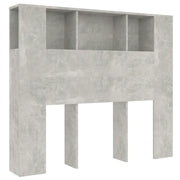 Testiera | Testata con Scomparti Grigio Cemento 120x18,5x102,5 cm