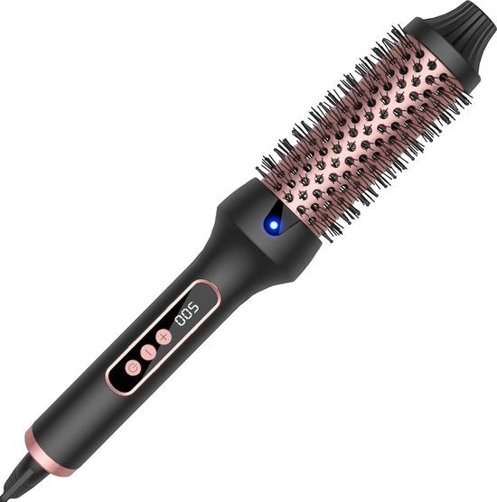 Display LCD con ioni - spazzola termica rotativa - spazzola calda a rulli per styling capelli - spazzola per stile con ioni - 38 mm