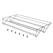 Cesto portabiancheria per armadi e cabine armadio Quartz, 418x320x400mm, Acciaio e Tessuto, Titanio