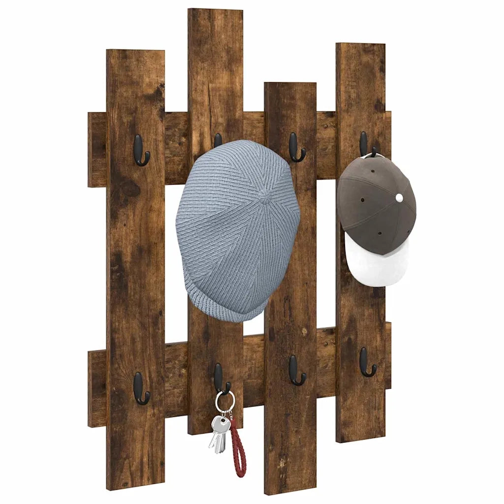 Appendiabiti a muro Rovere fumé 60 x 3 x 82 cm 874479