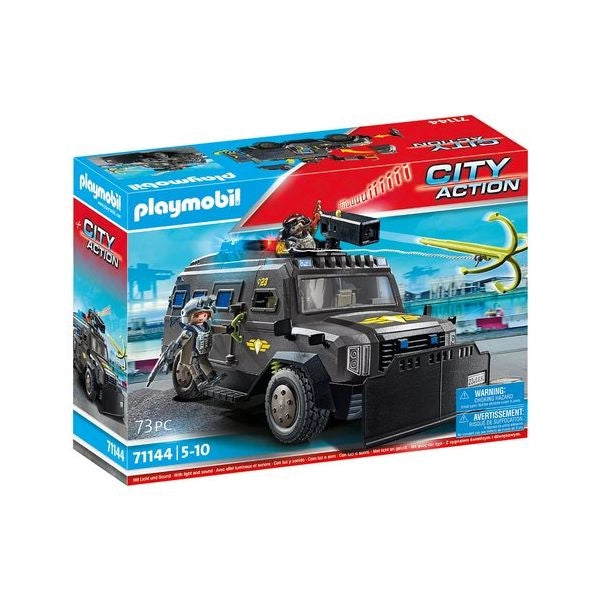 Costruzioni playmobil 71144 city action unità speciale veicolo blindat