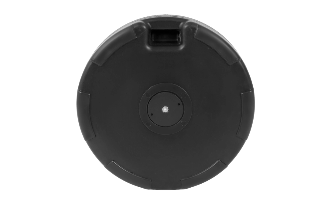 Base per ombrellone rotonda nera in plastica; 56 x 51 x 15 cm