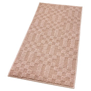 Tappeto Bagno 3D Morbido Assorbente Antiscivolo Lavabile Scendiletto Camera 45x75 Cm Salmone