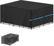 Tavolo esterno impermeabile per giardino | Mobili da giardino protezione, protezione UV, impermeabile al vento, 180x130x90 cm