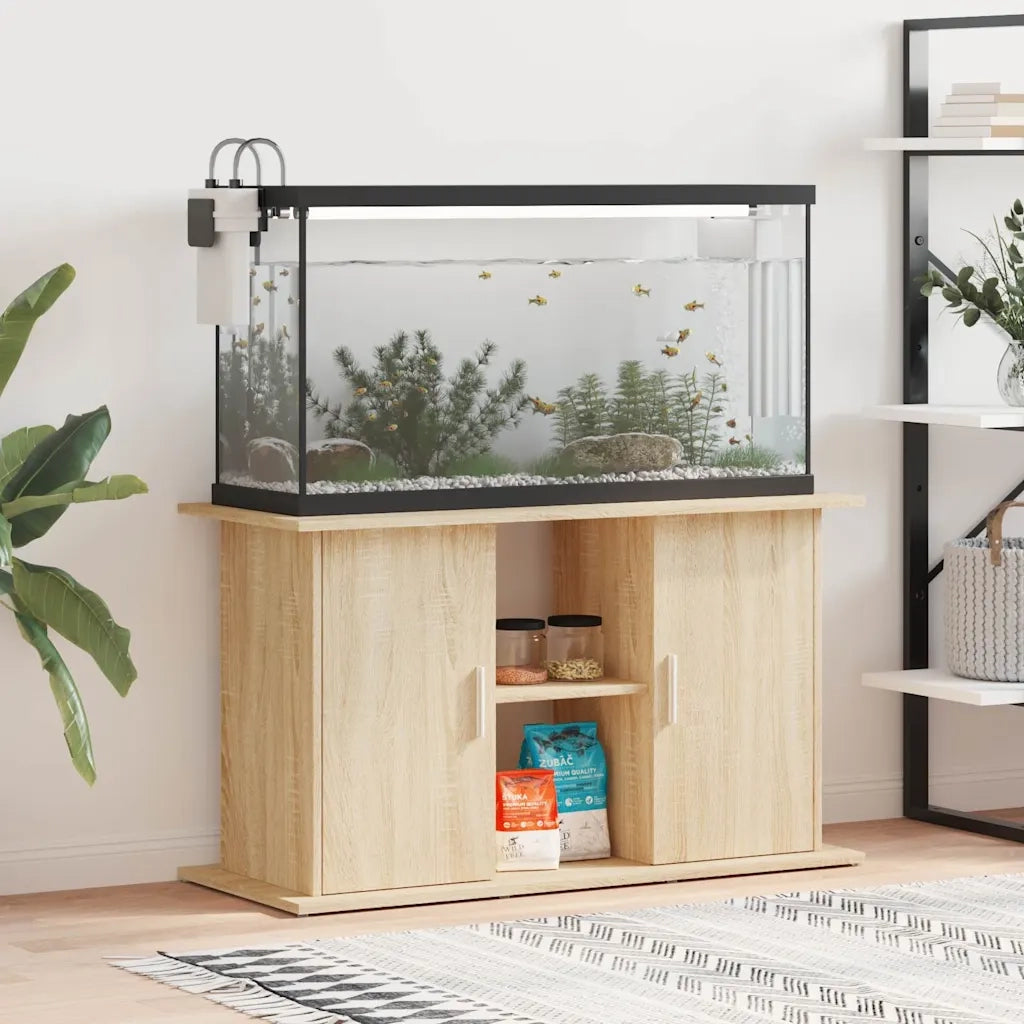 Supporto per acquario in rovere Sonoma 101x41x58 cm in legno ingegnerizzato 833610