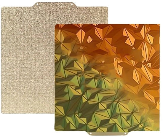 Piatto di stampa doppio lato 300x300mm - Textura PEI/PEO - Acciaio inossidabile flessibile - Adatto per stampanti 3D - Temperatura massima 300℃ - Piatto di stampa per stampanti 3D
