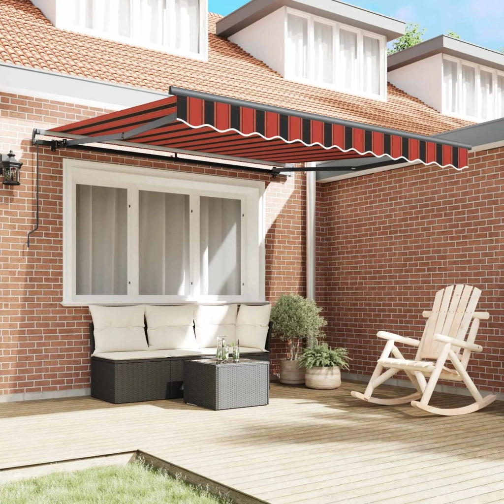 Tenda Retrattile arancione e marrone 300 x 250 cm 3329941