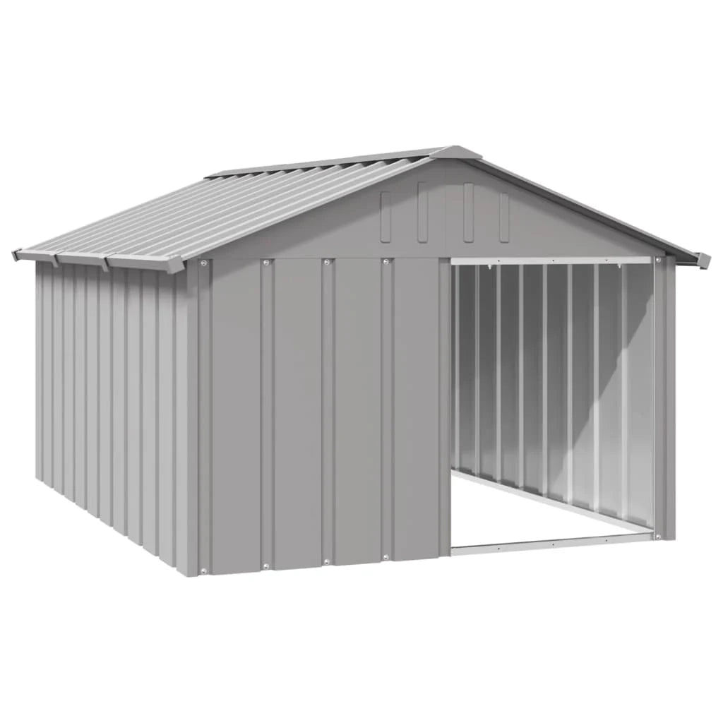 Cuccia per cani 116,5 x 153 x 81,5 cm acciaio zincato grigio 02_0043439