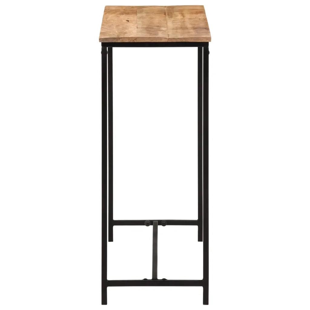 Tavolo Consolle | Tavolo d'Ingresso 80x30x74 cm in Legno Massello di Mango e Ferro