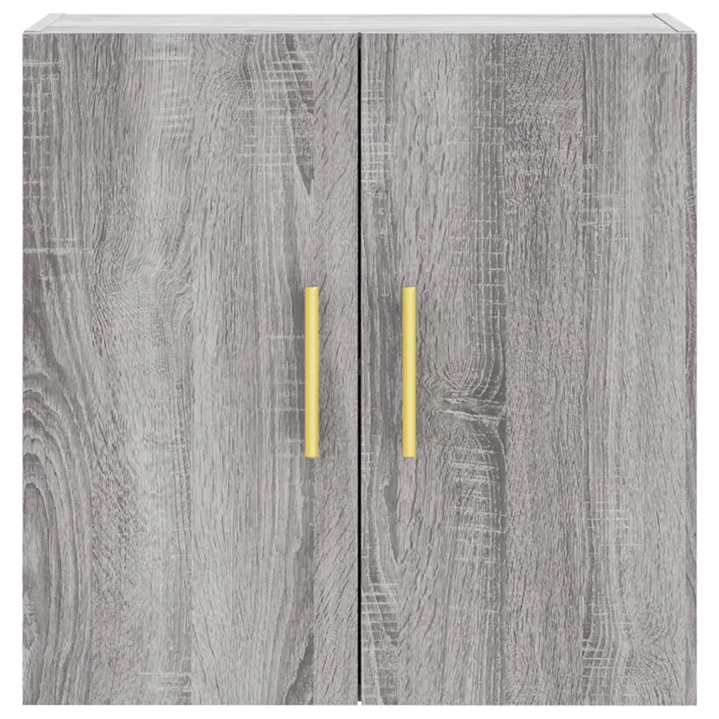Mobiletto a parete moderno sospeso con vano contenitore 60 x 31 x 60 cm in legno composito grigio 02_0048796