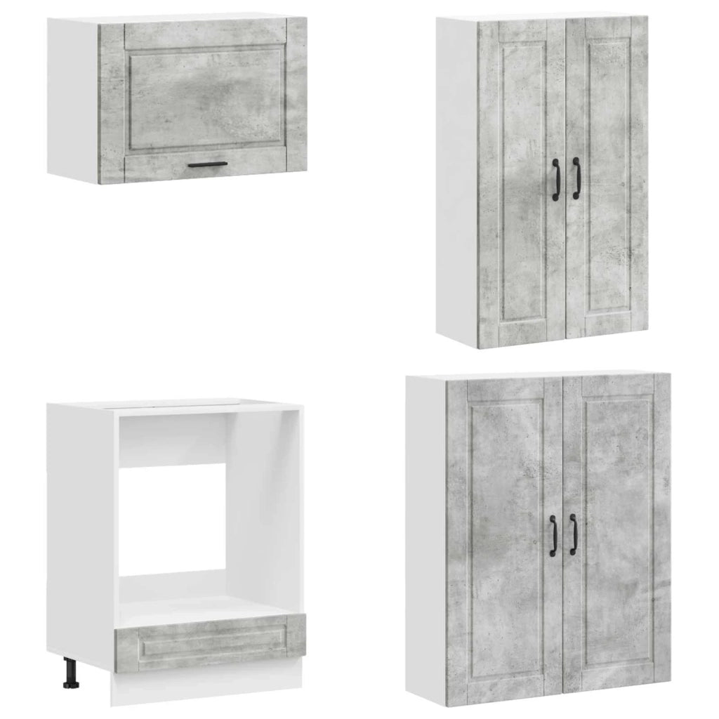 Unità Cucina PORTO 8 pcs Grigio Cemento Legno ingegnerizzato 3438166