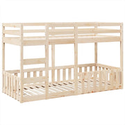 Letto singolo | Letto per adulti | Letto a Castello 90x200 cm in Legno Massello di Pino