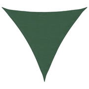 Parasole a Vela Oxford Triangolare 4,5x4,5x4,5 m Verde Scuro