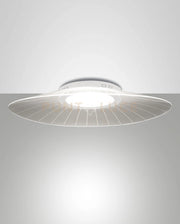 VELA PLAFONIERA BIANCA L.78x55cm A LED 3000K - 40W - 5400 lm DIMMERABILE SMART C/ACC