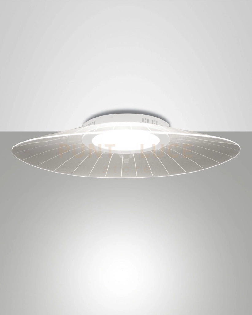 VELA PLAFONIERA BIANCA L.78x55cm A LED 3000K - 40W - 5400 lm DIMMERABILE SMART C/ACC