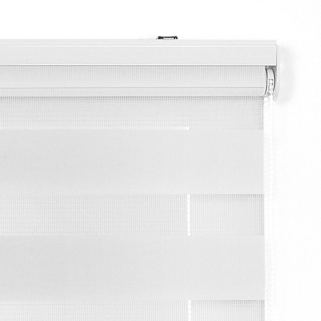 Tenda a Rullo giorno / notte Avvolgibile Con Doppio telo Bianco 100x250 cm