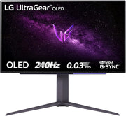 27GR95QE UltraGear Gaming Monitor 27" QHD OLED HDR True Black, 2560x1440, 0.03ms, G-Sync Compatible, AMD FreeSync Premium 240Hz, HDMI 2.1 VRR (HDCP 2.3), Display Port 1.4, Flicker Safe, Nero