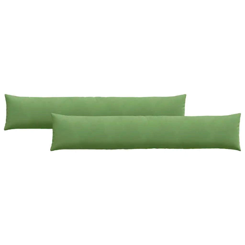 Cuscini da Divano 2 pz-Set di 2 Cuscini per Sofa Verde chiaro 200 x 40 cm